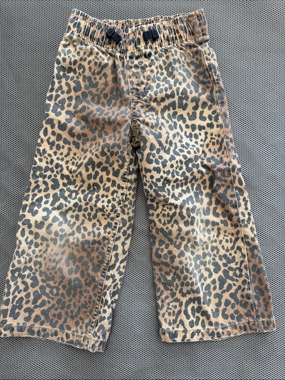GAP Leopard Print Elastic-Waist Girls Denim - Brown & Black